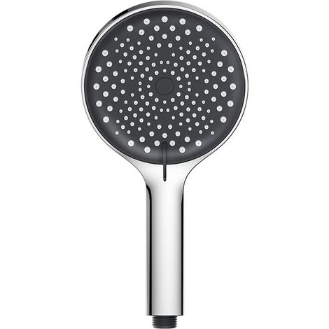 Pommeau de douche EcoRain™ économique - Économie d'eau jusqu'à 50 % - 3 modes de pulvérisation - Haute pression - Douchette à main chromée (1/3)