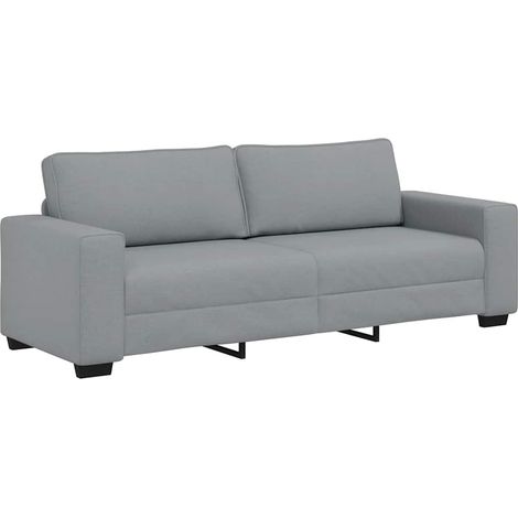Canapé à 3 places，Sofa pour Salon，Banquette gris clair 180 cm tissu CFW604708 (1/5)