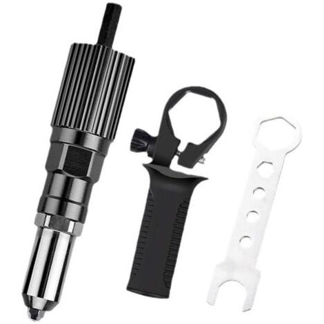Outils de rivetage Adaptateur de perceuse à riveter Pistolet à riveter Outil d'insertion d'écrou Machine à riveter Machine à riveter électrique (1/5)