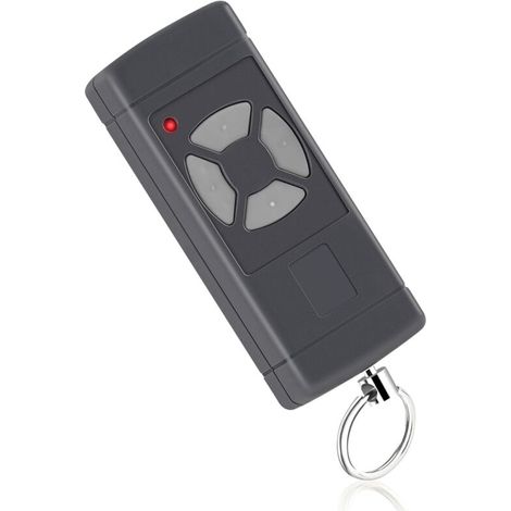 Télécommande porte de garage compatible Hormann HSE2-40, HSM4-40, HS4-40, HSE4-40, HSM2-40, HS2-40 – 40,685 MHz, boutons gris