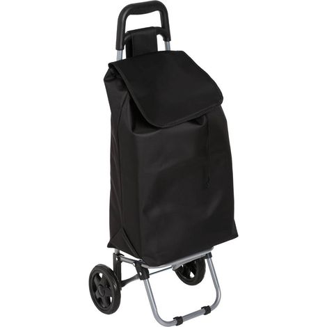 Carro de la compra 2 ruedas, 30 L., negro (1/5)