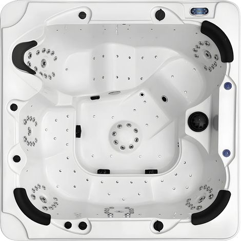Spa 6 places blanc avec accessoires - Gamme Prestige COMINO - 128 jets - L220 x P220 x H97cm - système Balboa (1/5)