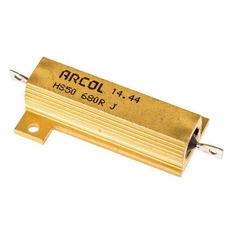 Resistencia Potencia 680R 50W 5% Metalica ARCOL HS60-680RJ