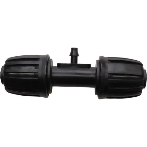 10 raccords en T cannelés, raccord en T à 3 voies pour tuyau d'irrigation de 13/16 mm à 4/7 mm, raccord pour système d'irrigation goutte à goutte à 3 voies (1/4)