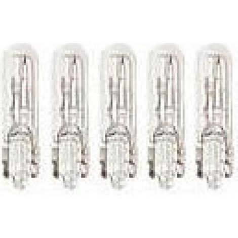5 Ampoules T5 12V 1.2W W2x4.6d Wedgebase clignotant et tableau de bord blanc