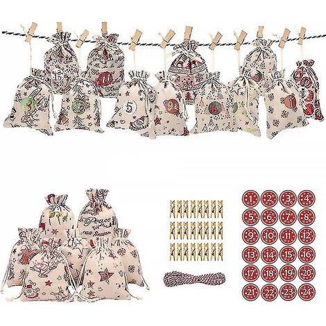 Aufbewahrungsbeutel aus Leinen für Geschenke (1/2)