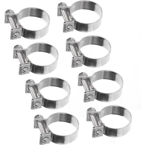 20 mini boulons de serrage de tuyau en acier inoxydable pour applications de serrage dans les industries automobile/pétrochimique/pharmaceutique (18-20 mm). (1/5)