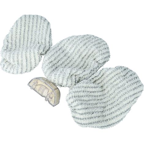 vhbw Set de rechange compatible avec Rowenta Steam Power VP6555 nettoyeur vapeur, Filtre anti-calcaire + lingettes en microfibre - 4 pièces (1/5)