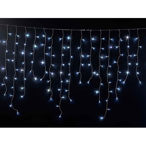 Luci Natalizie a Cascata con 608 Led Tenda di Luci Natalizie Per Interni ed Esterni Illuminazione Natalizia per Casa Vetrine e Negozi 8 x 1 Metro (1/3)