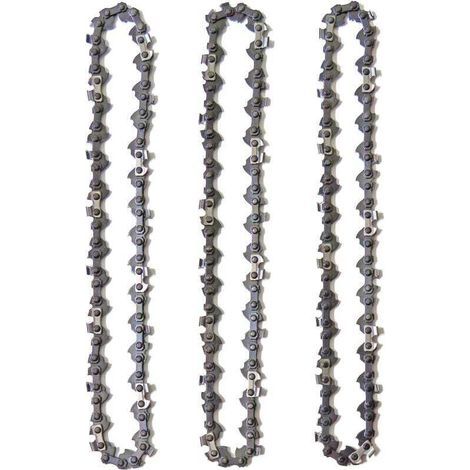 Set of 3 Pole Pruning Chains for 10" (25 cm) Guide Bars, 40 Drive Links, Low Kickback, Compatible with Black & Decker, Ryobi and others (1/5)