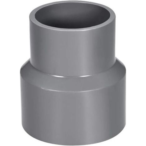 Hub de raccord réducteur en PVC - 50 mm x 63 mm - Adaptateur de raccord de tuyau - Gris - Réducteur de conduit - Raccord de tuyau pour la construction d'approvisionnement en eau (1/3)