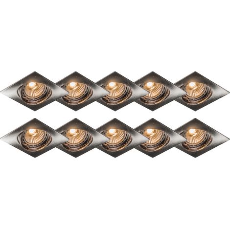 Modernes kippbares Set aus versenktem Spotstahl von 10 - Edu (1/4)