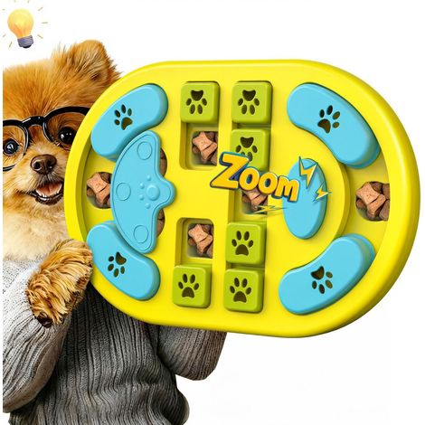Jeu de Puzzle Interactif pour Chien Jouet de Stimulation Mentale et Distributeur de Friandises pour Animaux de Compagnie (1/5)