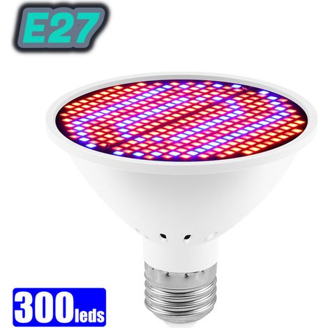 Winterliche Pflanzenwachstumslampe mit rotem und blauem Spektrum, E27, 300 Perlen (1/5)