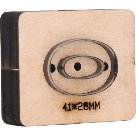 Stanzform für Leder in Form der Zahl 0, für Karton und Gummi, 41 x 28 mm (1/5)