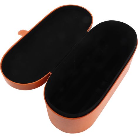 Coffret rangement appareils coiffure résistant éclaboussures et rayures cuir PU transportable sèche-cheveux 33.5x14x13cm 586g (1/5)