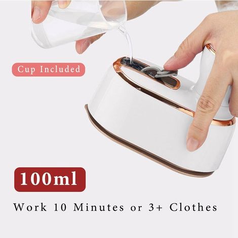 1 couleur : blanc Matériau : plastique Défroisseur vapeur portatif standard américain AC110V, fer rotatif. (1/5)