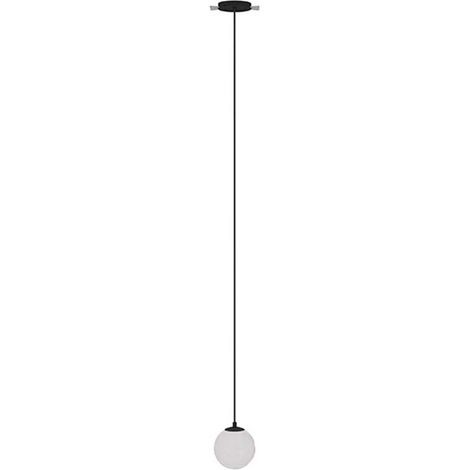 Maytoni Luna Plafonnier suspendu globe encastré de 10 cm, noir et blanc, 3 000 K, 300 lm (1/3)