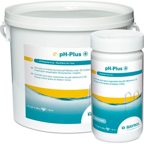 Bayrol – Kit de traitement de piscine pH Plus 1 kg – Granulés pour correction rapide du pH – Compatible avec tous les systèmes – 2194511 (1/3)
