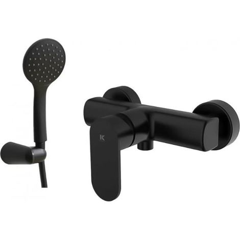 KALLA monomando ducha legend negro , Monomando para ducha negro mate Källa Legend Elección perfecta para quienes buscan combinar estilo contemporáneo y funcionalidad avanzada e (1/3)
