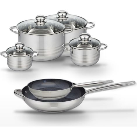 Lot 2 Poêles céramique 24/32 cm et 4 Faitouts Elo Profi Therm Platinum (1/5)