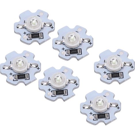 Puces LED, 25pcs Perles de Lampe LED, Puce LED Haute Puissance 200LM 3W 5V, Lampe LED SMD Puce Ampoule pour Luminaires de Bricolage, Panneaux Muraux 3D (Lumière naturelle) (1/5)
