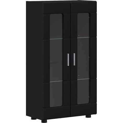 Aparador FLORIN Negro 55,5 x 29 x 100 cm Madera de ingeniería vidaXL