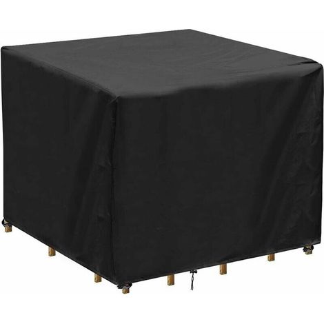 Housse salon de jardin carrée 90x90x90cm – Tissu Oxford 420D imperméable et anti-UV – Protection contre intempéries et déchirures (1/4)