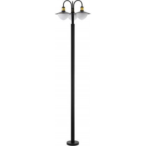 Lampadaire Jardin Sirmione 220cm noir avec or - 97288