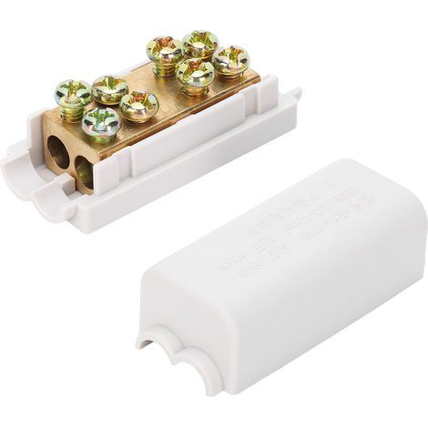 High-power T-shaped main splitter, 2 pieces, 1-to-2-output wiring terminal block ZK1310 1000V 80A (1/5)
