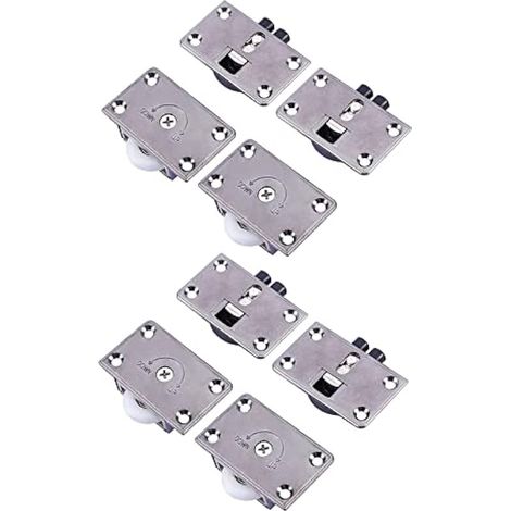 Neuf Type Roulements à Bille Coulissant Pièces Armoire de Roulette Placard la Porte Poulie Coulissante Diamètre 24mm Roues Roulettes 4 Paires (1/5)
