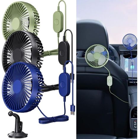 Ventilateur de voiture 12 V 24 V, contrle et rotation à 3 (1/5)