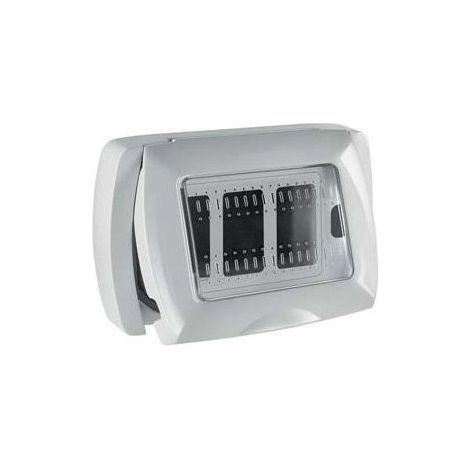Vigor-Blinky Placca Autoportante Magic 3 Posti IP55 PVC Tecnopolimero Autoestinguente colore Grigio