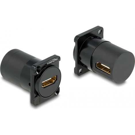 Delock MÃ³dulo Type-D HDMI hembra a hembra con un Ã¡ngulo de 90Â°