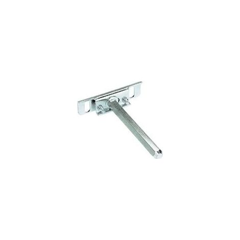 Itar – Support de tablette invisible en acier zingué – Réglable en hauteur et latéral – Vendu par jeu de 2 pièces – Ø 12 mm perçage (1/2)
