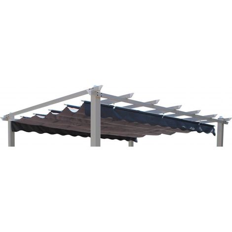 Telo di ricambio per gazebo Astoria copertura in poliestere pergolato moderno -3x4 / Bianco