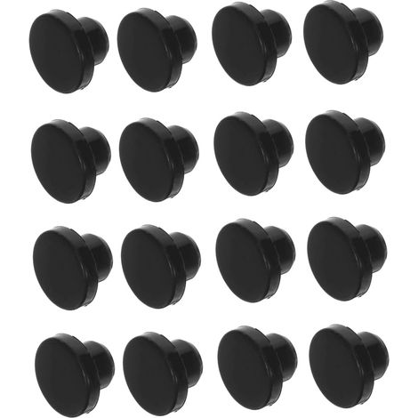 de 20 bouchons en silicone noir en forme de T pour 12 8 mm