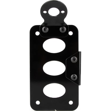 Support de plaque d'immatriculation arrière de moto en fer, accessoire de modification pour feu arrière latéral (1/5)