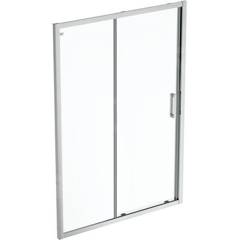 Ideal Standard Connect 2 - Porte de douche coulissante, 2 pièces, 1.000 mm, silver bright/verre clair K9273EO (1/3)