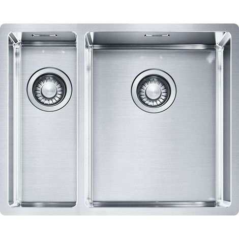 Franke Box - Lavello BXX 260/160-34-16/7, 56x45 cm, acciaio inox 127.0369.916