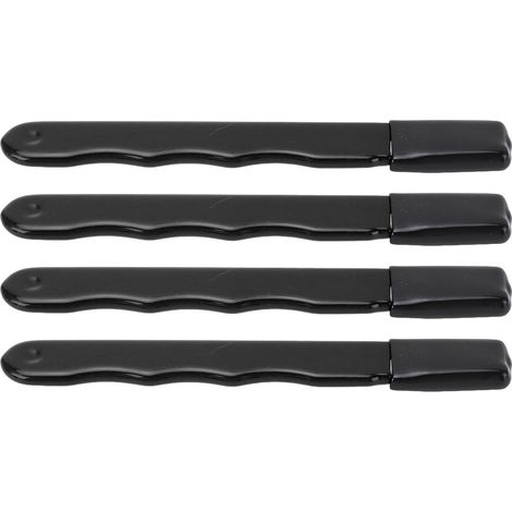 Set mit 4 tragbaren Gartenwerkzeugschärfern aus mattschwarzem Wolframstahl für Gartenscheren, Heckenscheren und Astscheren (1/5)