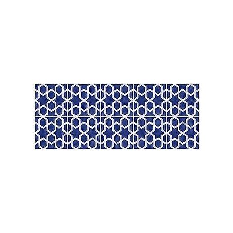 Sticker mural/sol imperméable et antidérapant 10x10cm pour cuisine et salle de bain, idéal pour la décoration intérieure (Type 4) (1/5)