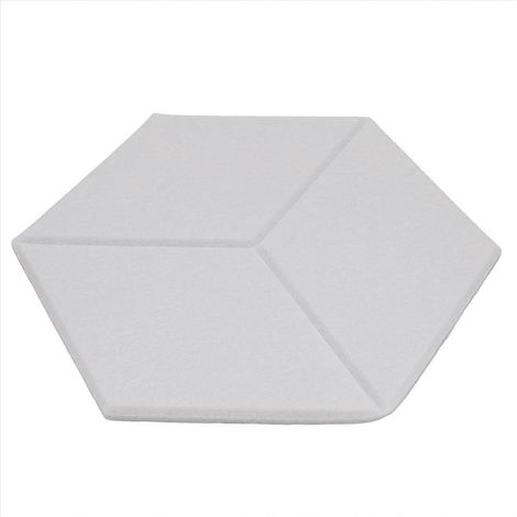 Lot de 12 panneaux acoustiques en mousse auto-adhésive (blancs) (1/5)