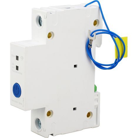 1-poliger 230-V-Leistungsschalter, Fernbedienung mit App, DIN-Schiene PA66, intelligenter Schalter, 2,4-GHz-WLAN, 25 A (1/5)