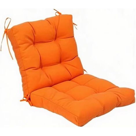 Coussin de chaise de jardin d'extérieur résistant aux intempéries pour canapé de terrasse en polypropylène résistant aux UV - Ergonomique et épais - Facile à nettoyer - 106 x 53 cm - Gris (1/5)