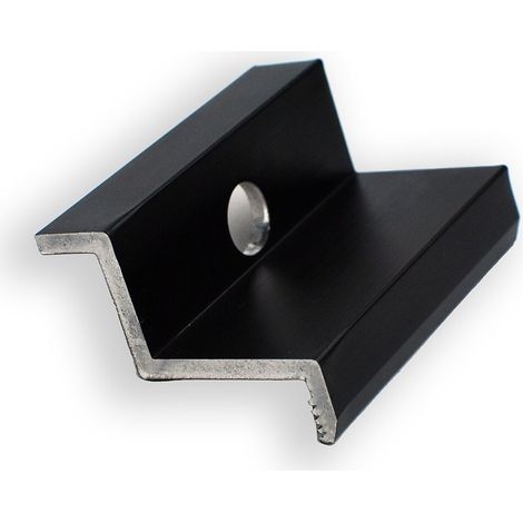 FeuerAnker Endklemme für PV Module 30 mm schwarz PV Halterung Solar Aluminium 0% nach §12 Abs. 3 UstG (1/5)