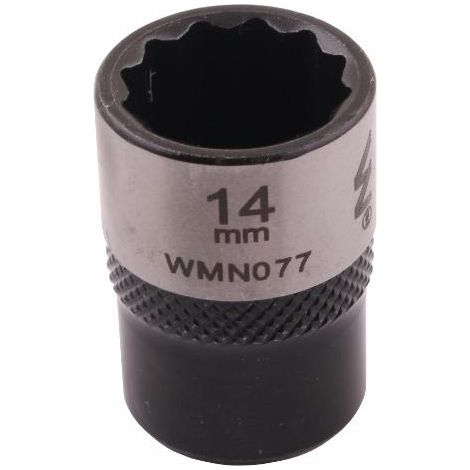 Vaso 3/8" de doce puntos. 14 mm. CrV50BV30. DIN 3124. Waryński (1/4)