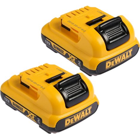 Dewalt 12v 2.0Ah Battery Lithium Ion XR Slide Battery DCB127 - Twin Pack (1/4)