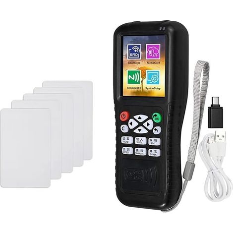 X100 RFID NFC Smart Card Reader Writer + 5XCUID Card RFID Duplicator ID IC Card Programmer Encrypted Key Copier (1/5)
