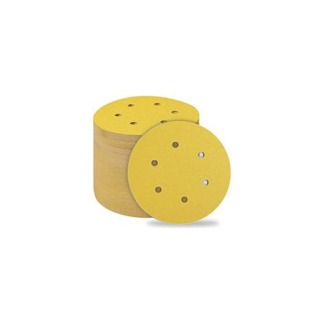 50 Pièces Disques Abrasifs 150mm, Abrasifs de Ponçage Ponceuse tampons ponçage ronds 6 trous Grain 80 pour Poncer Polir Dérouiller pour Ponceuse Excentriqu (1/5)